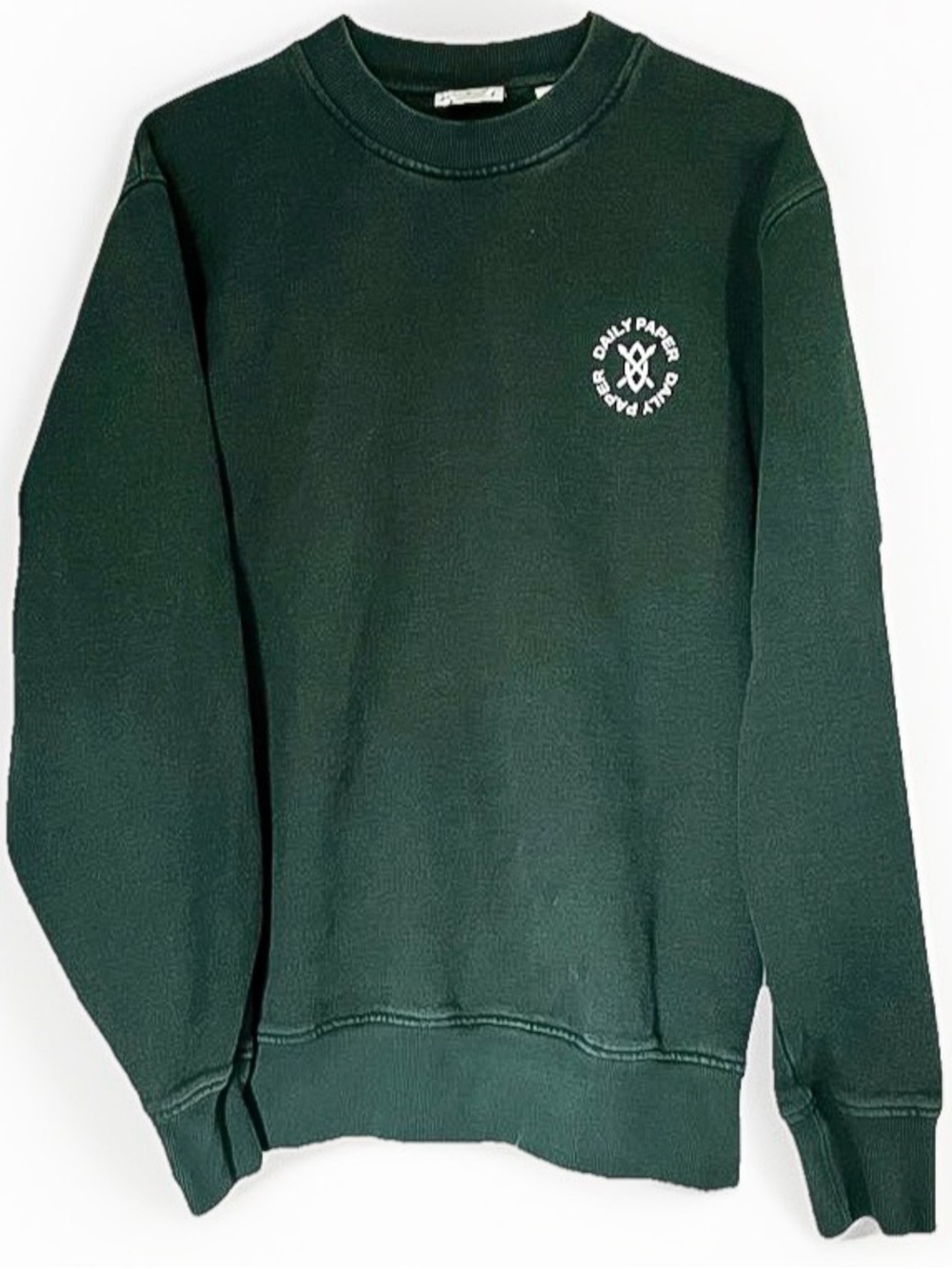 Daily Paper Forest Green Crewneck Sweatshirt with Chest Logo